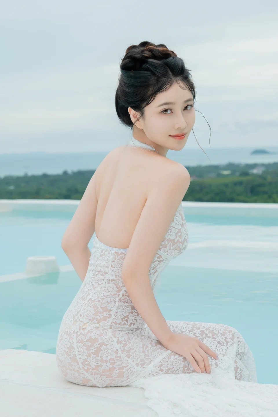 年年 - 白色连衣裙 [73P-314MB] tg@simisebaisi 【丝足阁】040.webp